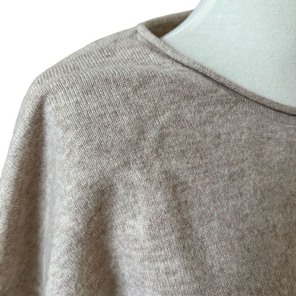 J MCLAUGHLIN 100% CASHMERE SWEATER PULLOVER CREWNECK MINIMALIST NEUTRAL M - Picture 6 of 13